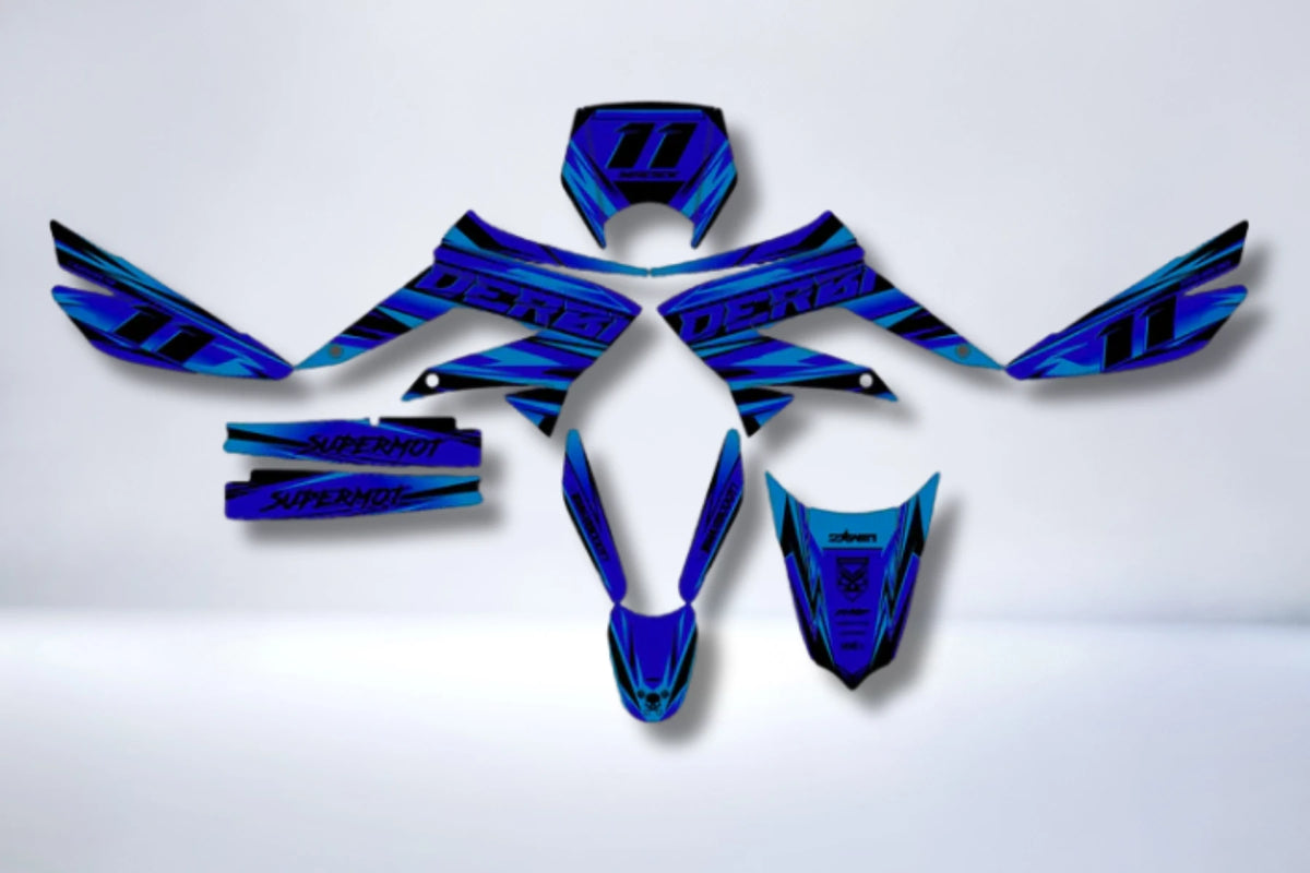 kit gráfico DERBI X-TREME / RACING 2011-2017 - VOLTIX