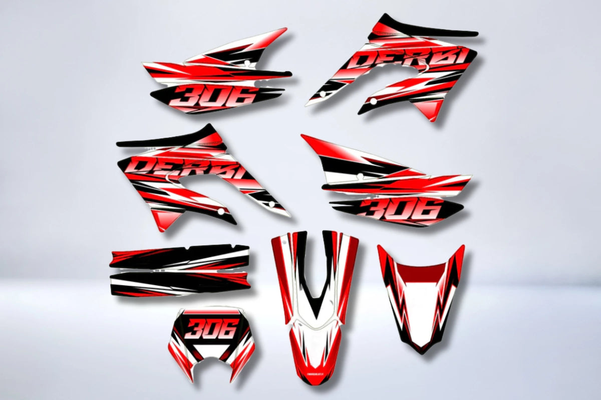 kit gráfico DERBI X-TREME / RACING 2011-2017 - VORTRIX