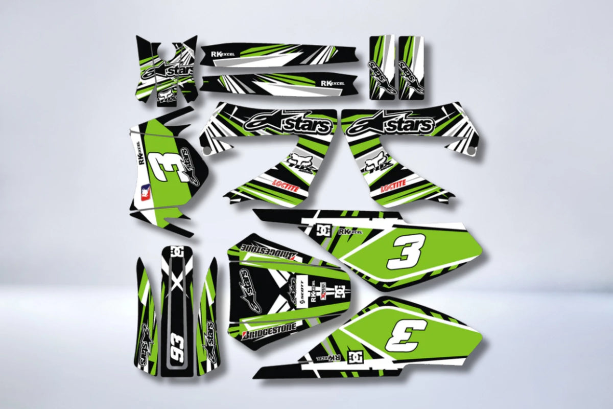 kit grafiche DERBI XTREME XRACE PRIMA DEL 2011 - ALPINESTAR VERDE
