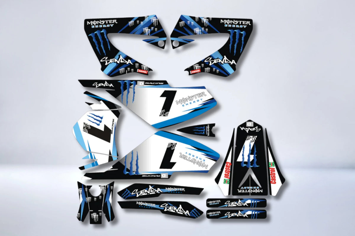 kit grafiche DERBI XTREME XRACE AVANT 2011 - MONSTER BLUE