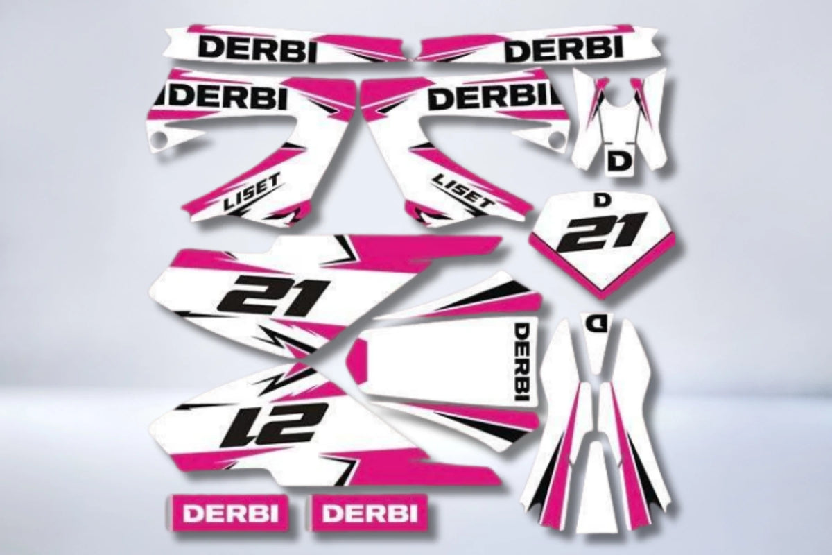 kit grafiche DERBI XTREME XRACE ANTERIORE 2011 - ROSA
