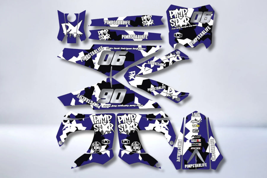 Graphics kit DERBI fairings Victoria Bull Tun'R - PIMPSTAR
