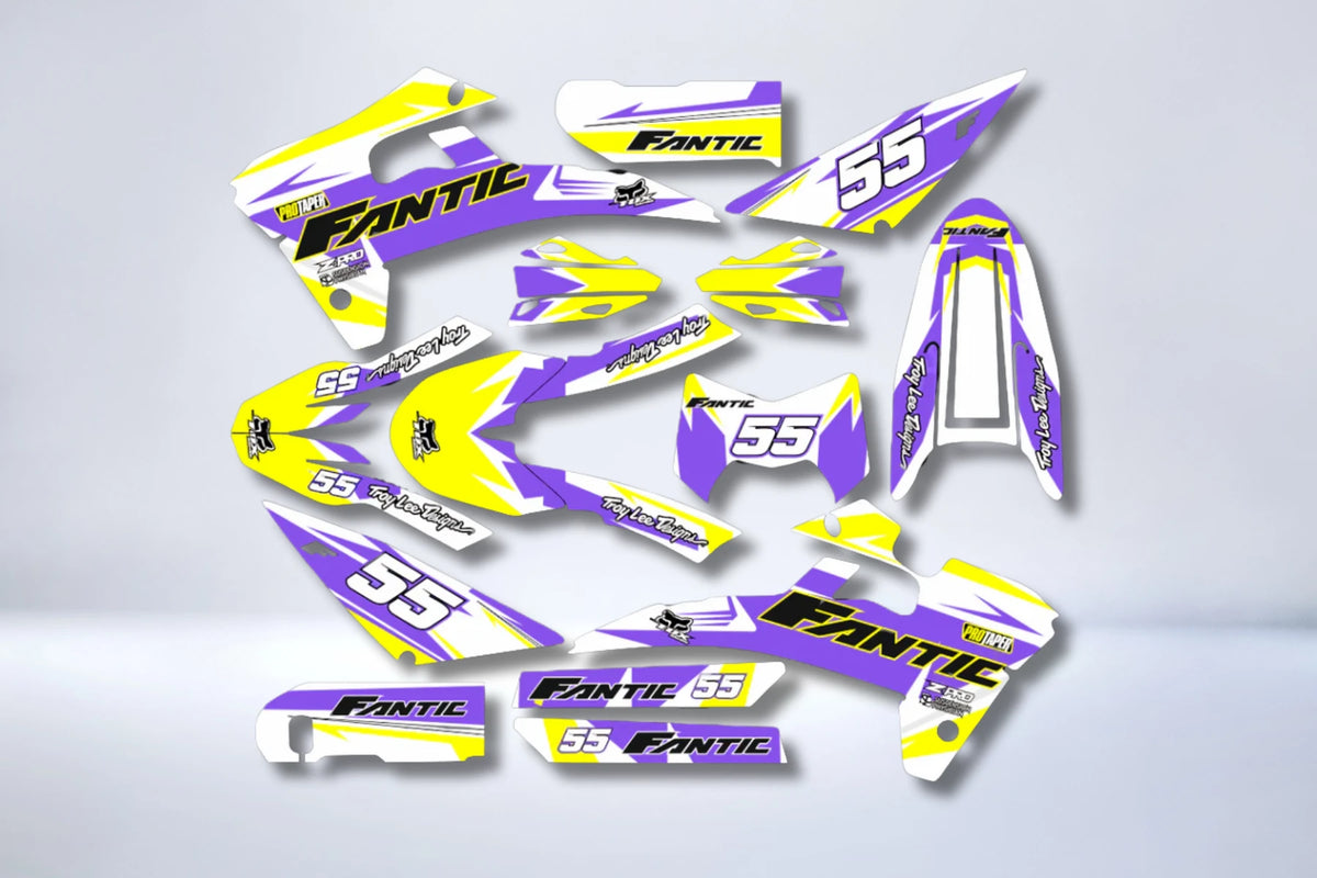 Kit Déco Fantic 50/125 XM / XE 2017-2022 - PURPLE YELLOW