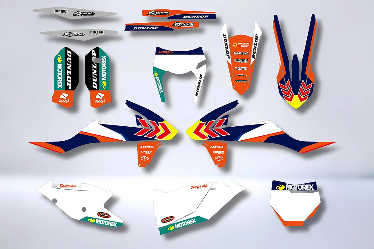 KTM EXC EXC-F SX SX-F 2016-2019 graphics kit - RB BLUE