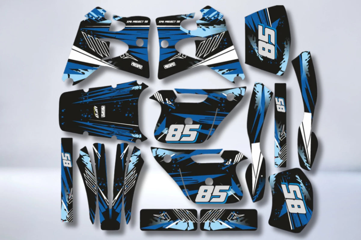 Dekor-Kit PEUGEOT XP6 1997-2003 - BLAU