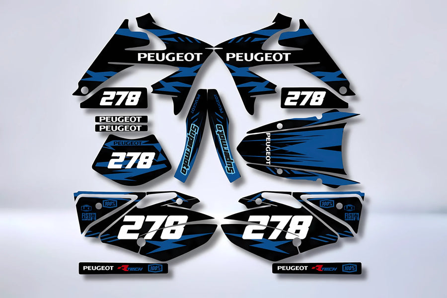 Kit Déco PEUGEOT XPS 2006-2012 - BLACK BLUE