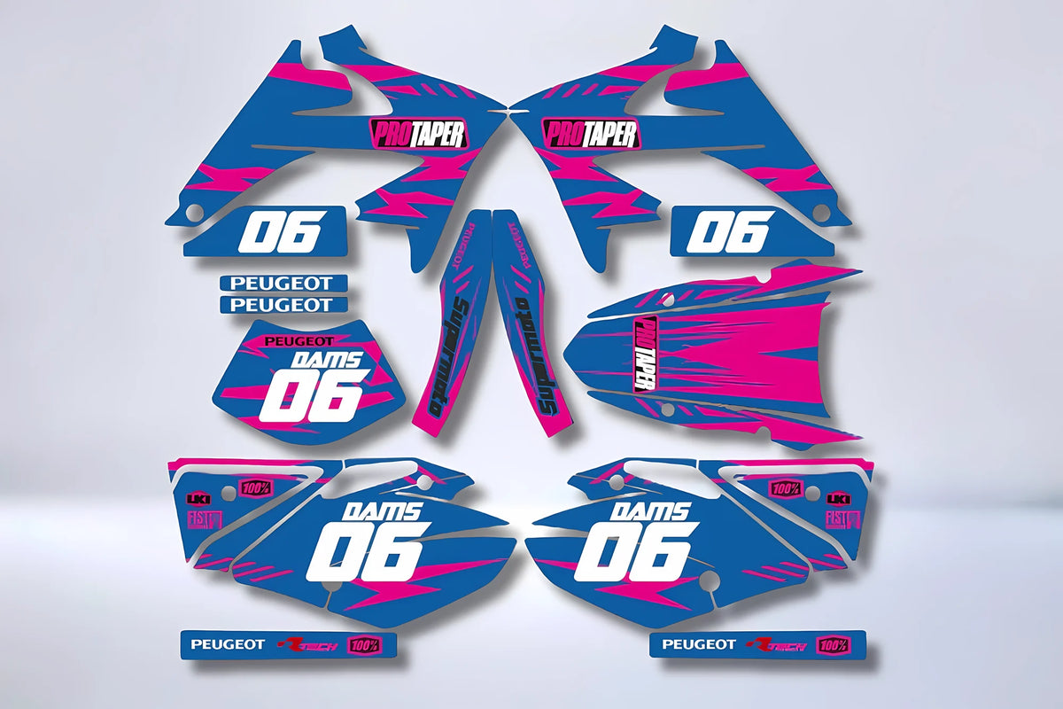 Kit Déco PEUGEOT XPS 2006-2012 - BLUE PINK
