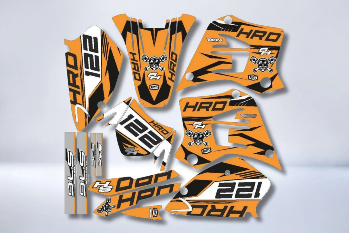 SHERCO HRD 50cc 1998-2005 graphics kit ORANGE