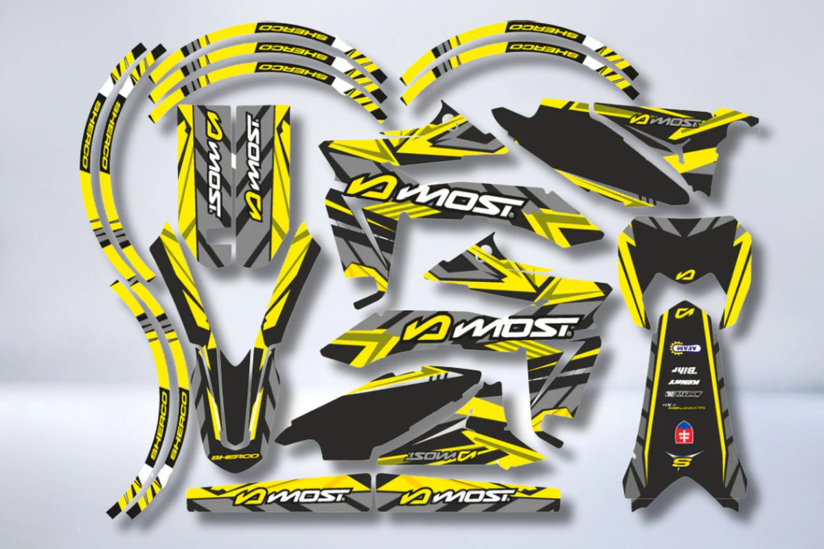 Kit Déco SHERCO SE-R SM-R 50cc - YELLOW