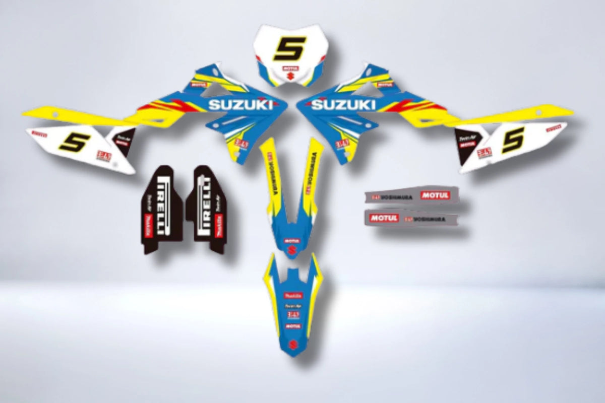 kit grafiche SUZUKI RM-Z 450 2018-2025 & RM-Z 250 2019-2023 - CHIARO