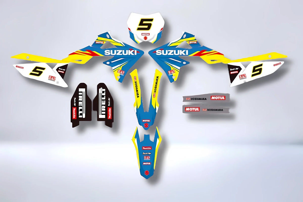 Kit autocolantes SUZUKI RM-Z 450 2018-2025 & RM-Z 250 2019-2025 - CLARO