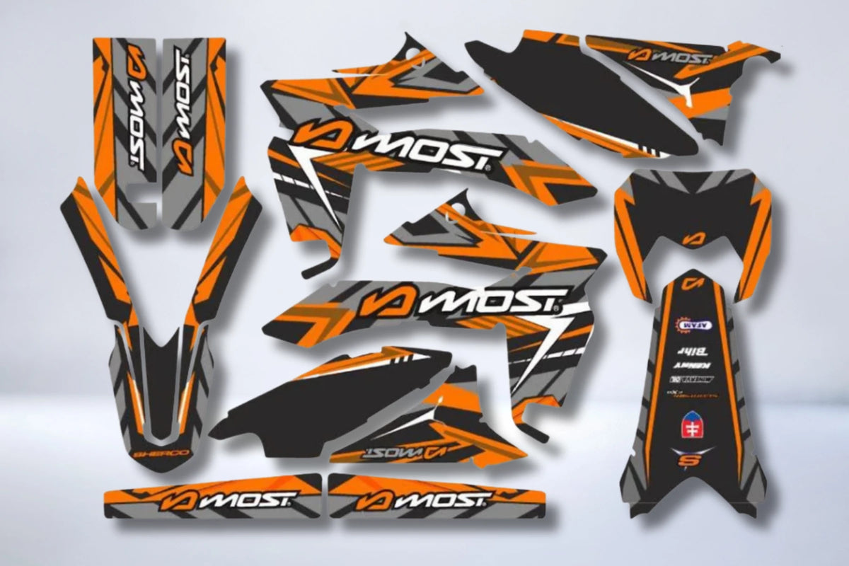 Kit Déco Sherco SE-R / SM-R 50cc - ORANGE