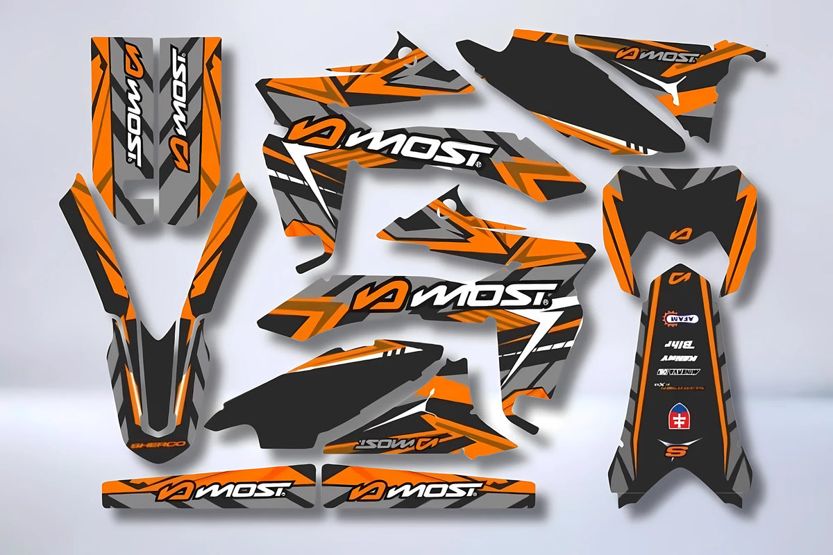 Graphics kit Sherco SE-R / SM-R 50cc 2013-2026 - ORANGE
