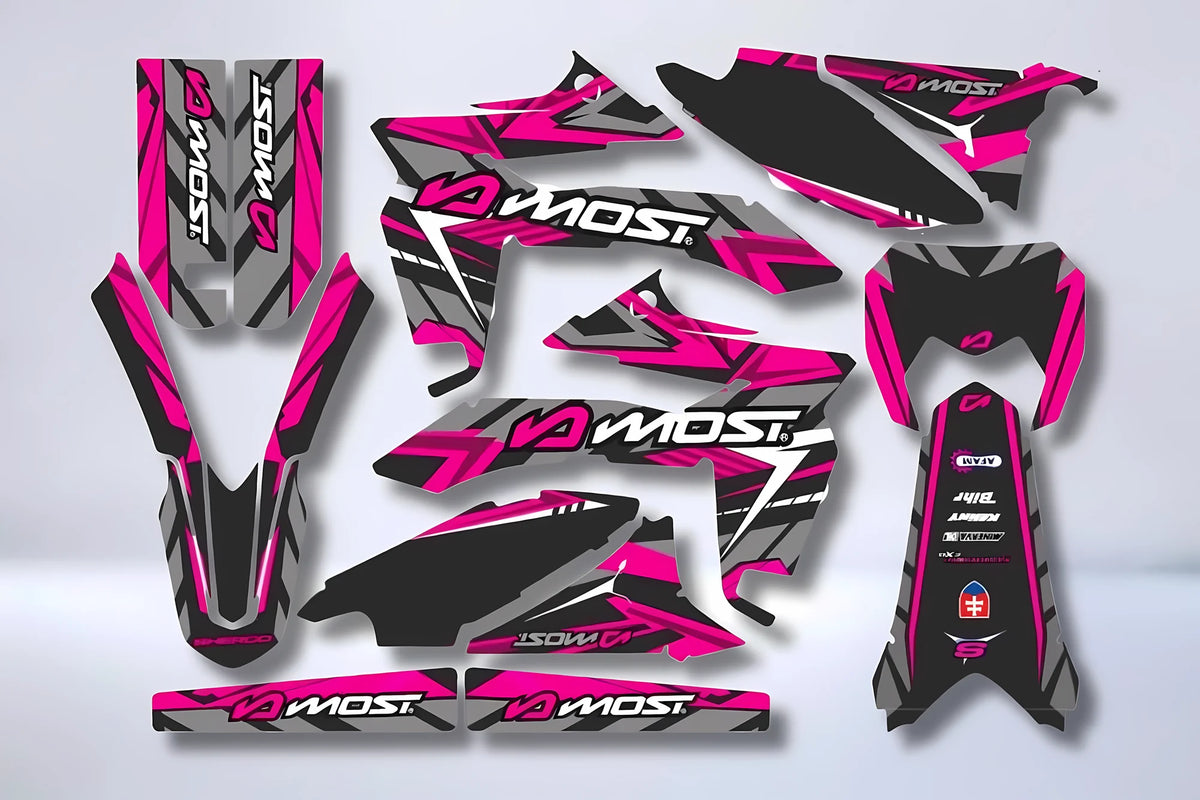Graphics kit Sherco SE-R / SM-R 50cc 2013-2026 - PINK