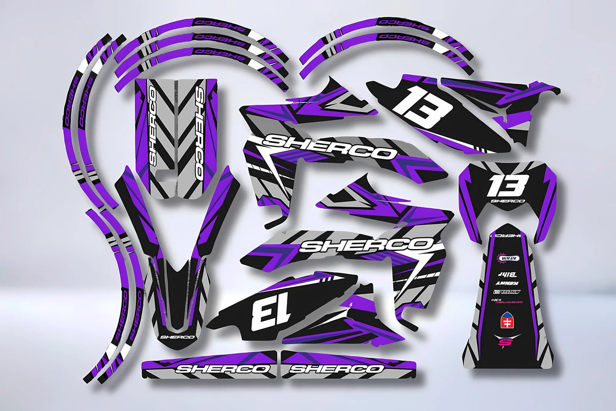 Graphics kit Sherco SE-R SM-R 50cc 2013-2026 - PURPLE
