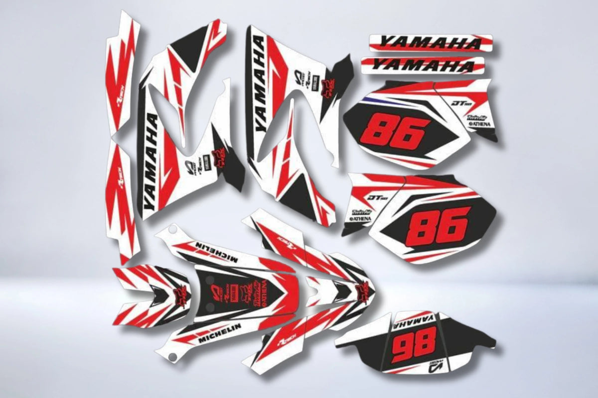 kit gráfico Yamaha DT 50 2003-2020 - ROJO FACTORY