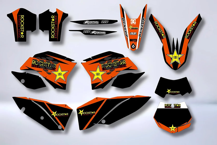 Kit déco KTM EXC EXC-F SX SX-F 2007-2011 - ROCKSTAR 3