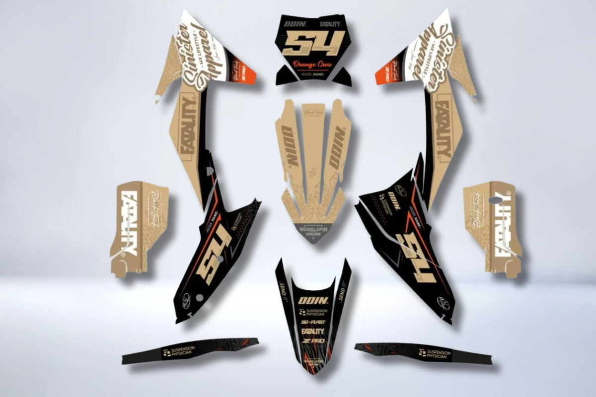KTM graphics kit adaptable to all models - SAHARA