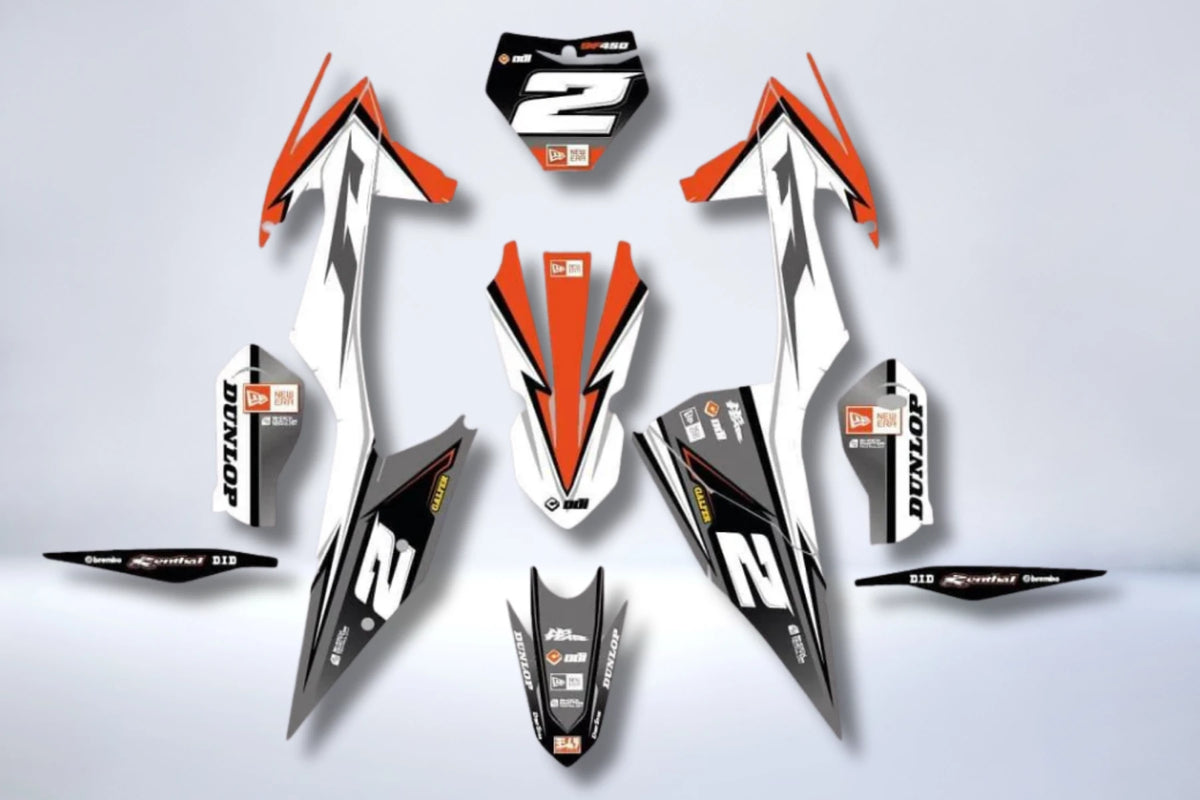 Kit déco KTM adaptable à tous les modèles - TRIO