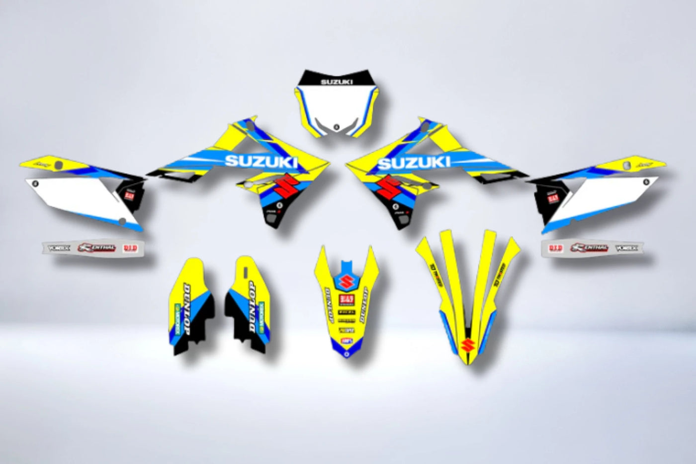 Kit déco SUZUKI RM-Z 450 2018-2025 & RM-Z 250 2019-2023 - GRYZOR