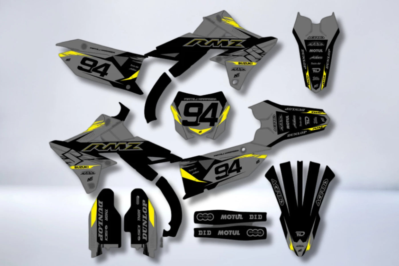 Dekor-Kit SUZUKI RM-Z 450 2018-2025 & RM-Z 250 2019-2023 - IGNITR