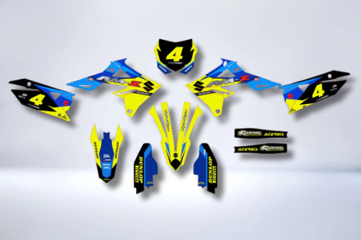 kit grafiche SUZUKI RM-Z 450 2018-2025 & RM-Z 250 2019-2023 - RAZTOR