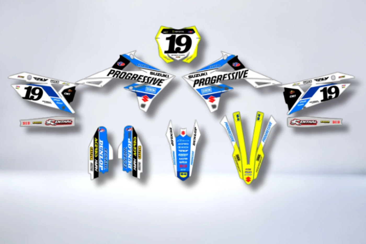 Kit déco SUZUKI RM-Z 450 2018-2025 & RM-Z 250 2019-2023 - THRYVEX