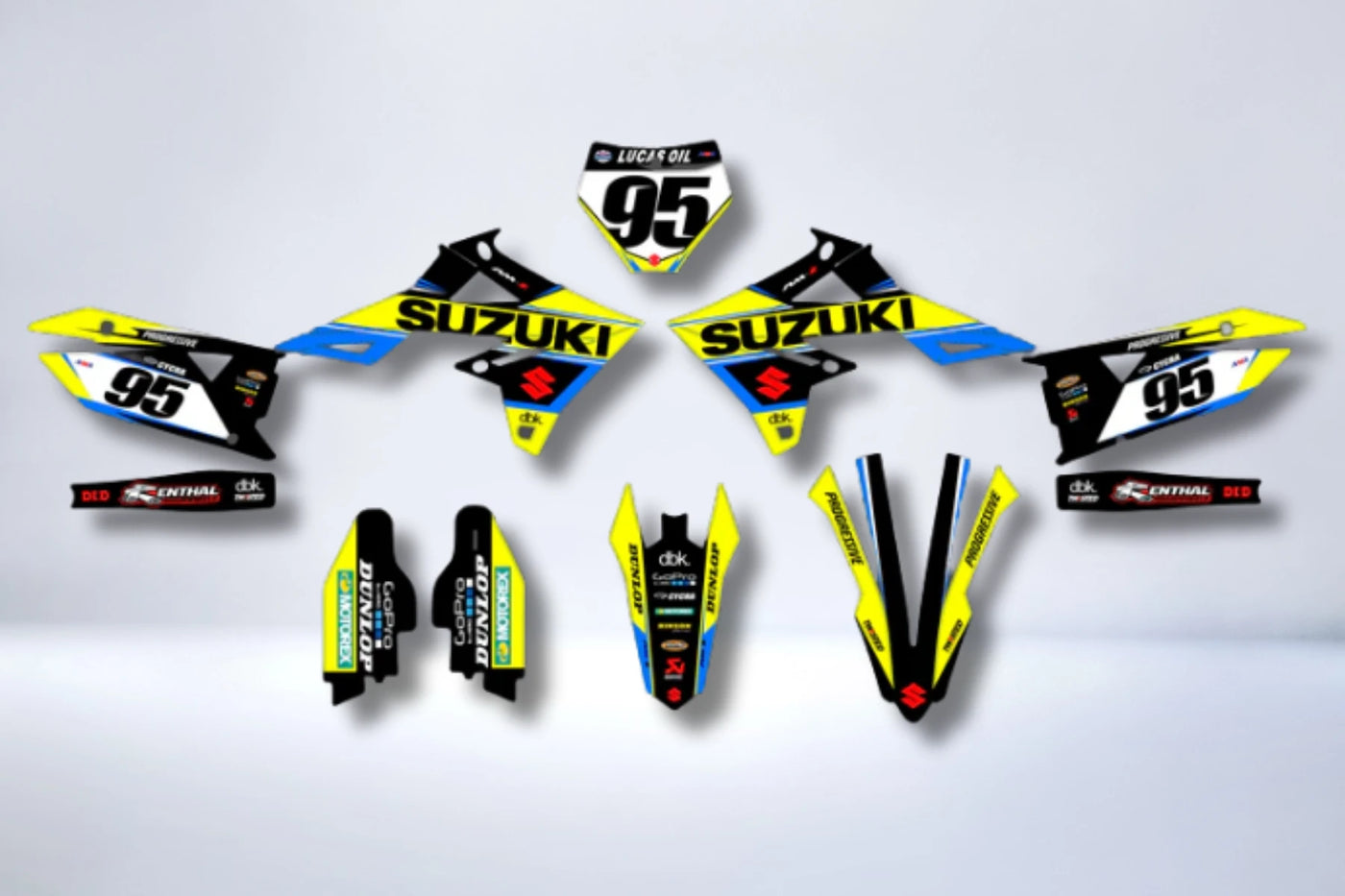 Kit déco SUZUKI RM-Z 450 2018-2025 & RM-Z 250 2019-2023 - VORTIX
