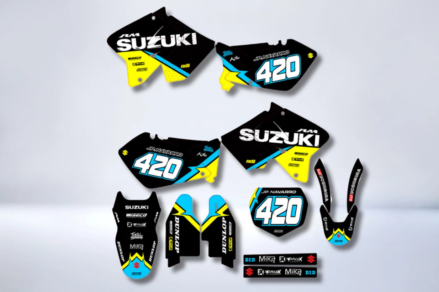 Kit déco SUZUKI RM 125-250 2001-2012 - ZYNTRIX