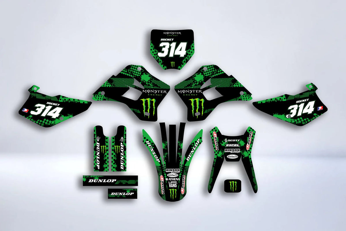 Graphics kit KAWASAKI KDX 200-220 1995-2005 - MONSTER #5