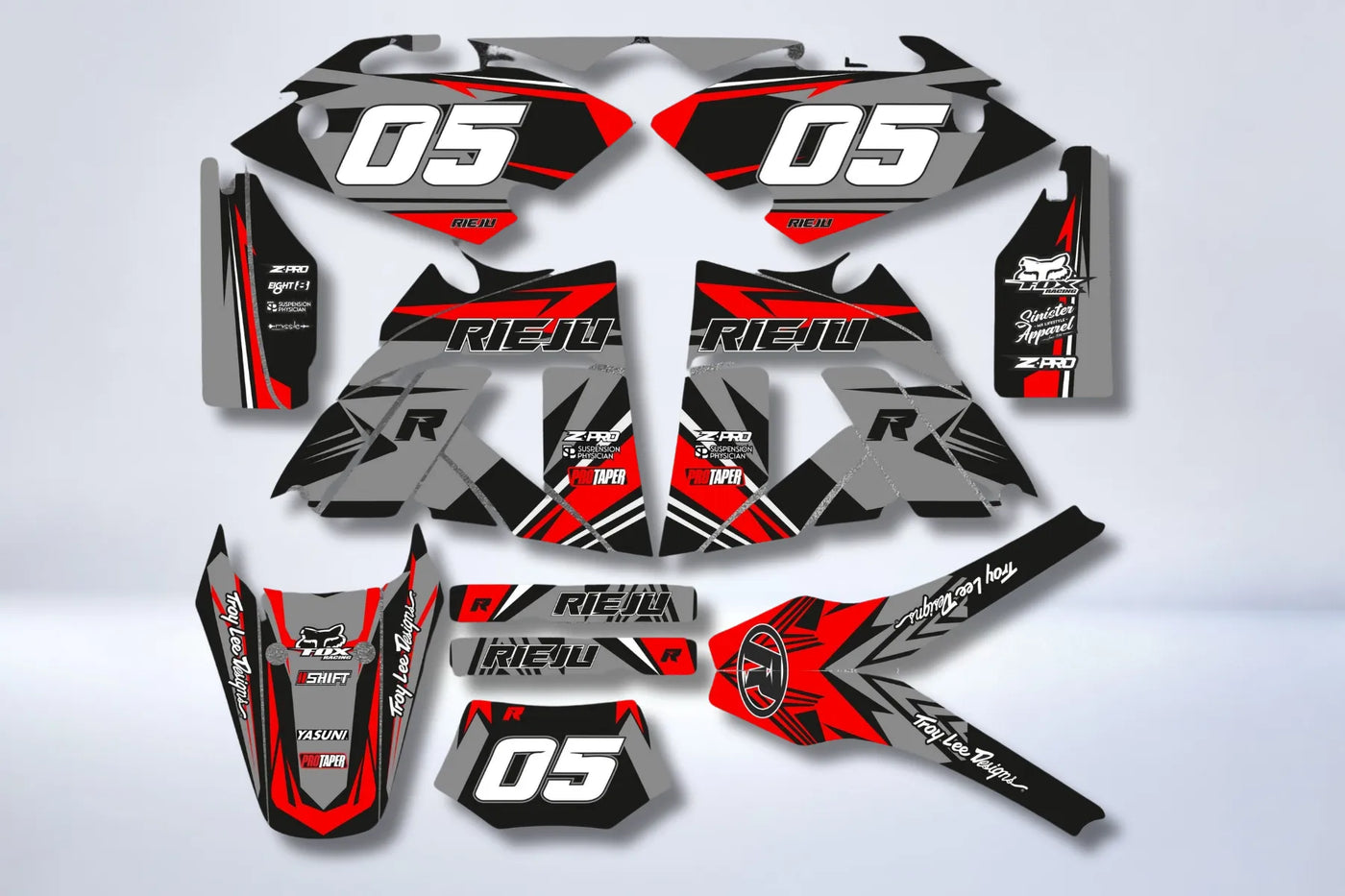 Kit Déco RIEJU SMX / MRX - GREY RED
