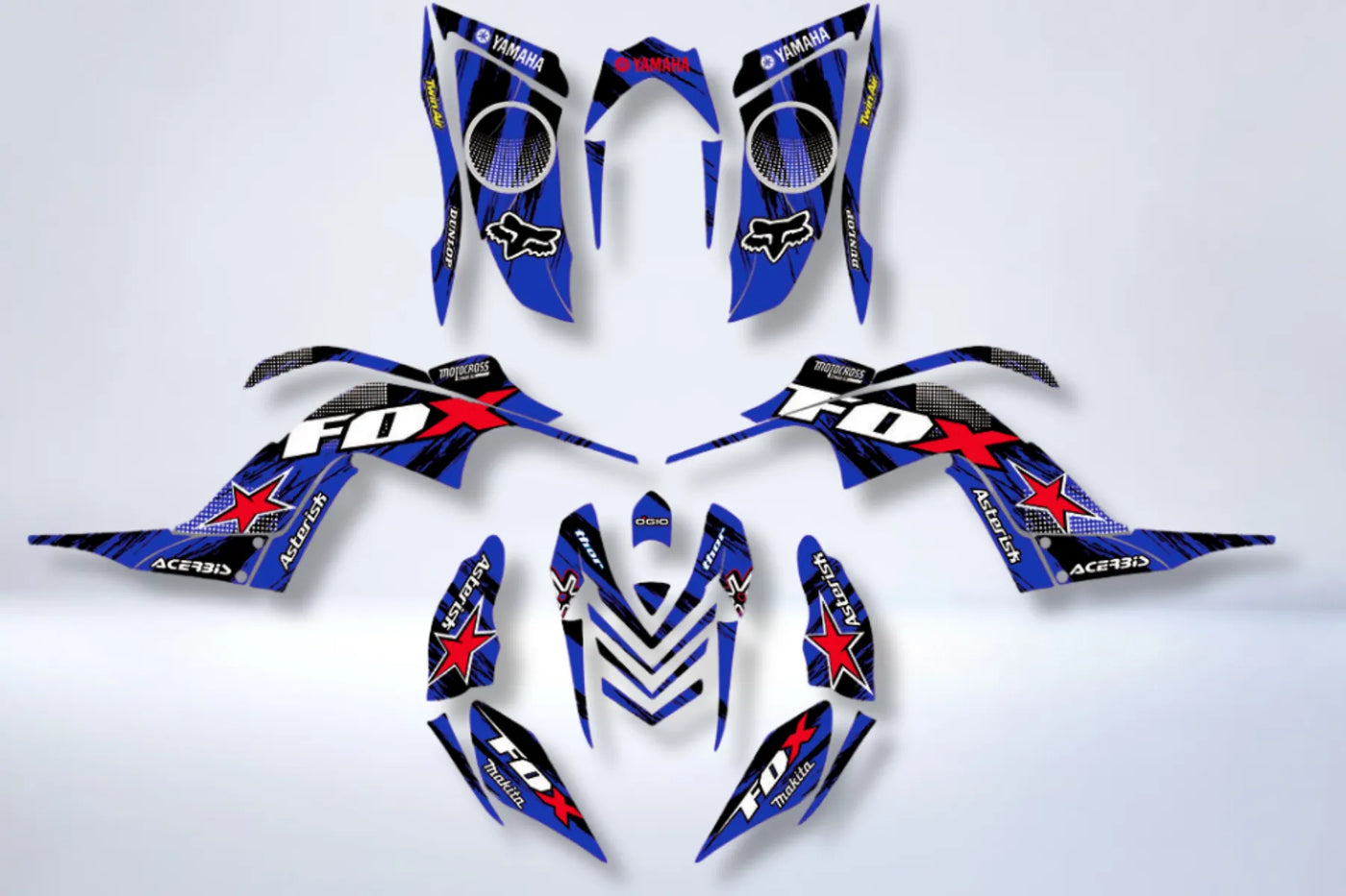 kit grafiche Yamaha YFM 700 RAPTOR 2006-2012 - FOX