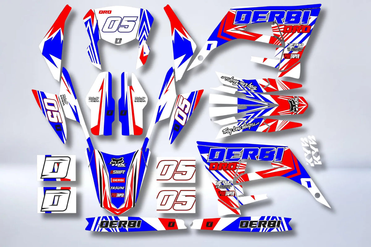 Dekor-Kit DERBI X-TREME / RACING 2018-2024 - DUALFIRE