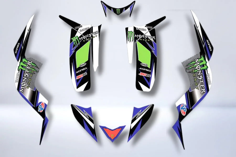 Kit grafiche Yamaha RAPTOR 90 2009-2015 - MONSTER