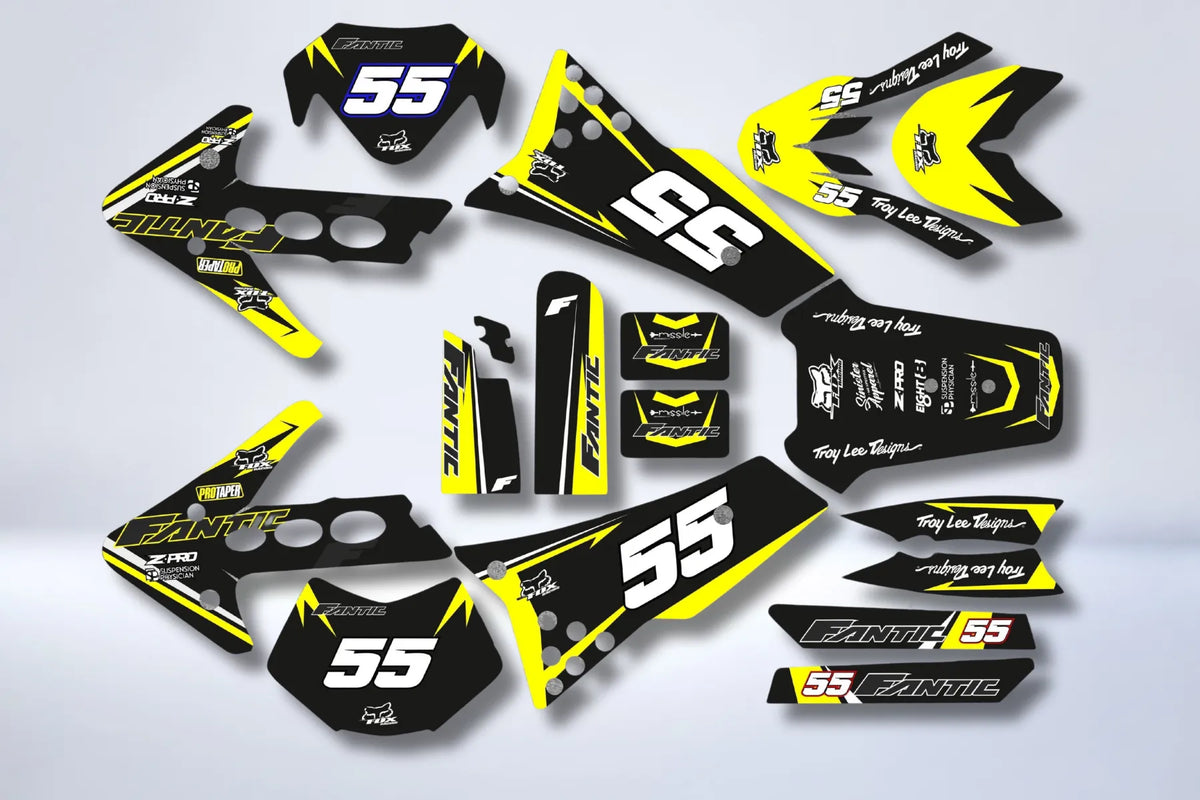 Fantic 50 Caballero 2011-2016 Deco Kit BLACK N YELLOW