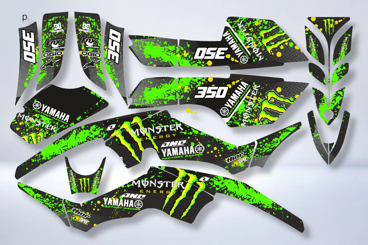 Dekor-Kit Yamaha YFM 350 Raptor - MONSTER
