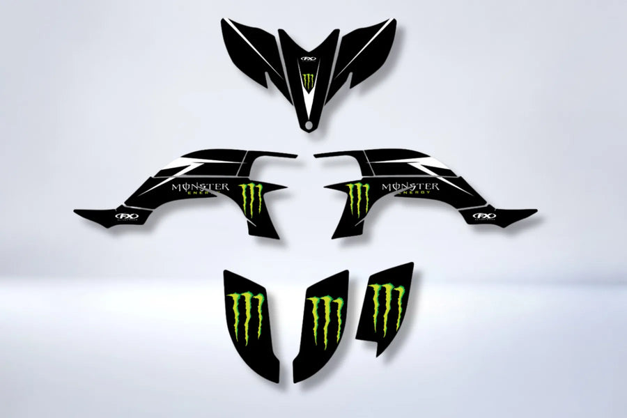 Kit grafiche Yamaha YFZ 450 R RAPTOR 2004-2008 - MONSTER SEMPLICE