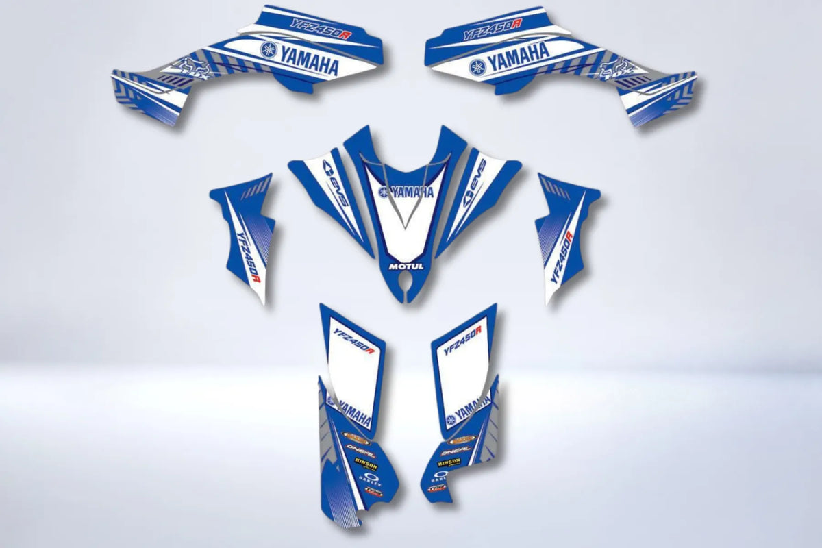Kit Déco Yamaha YFZ 450 R RAPTOR 2014-2022 - BLUE ORIGINAL