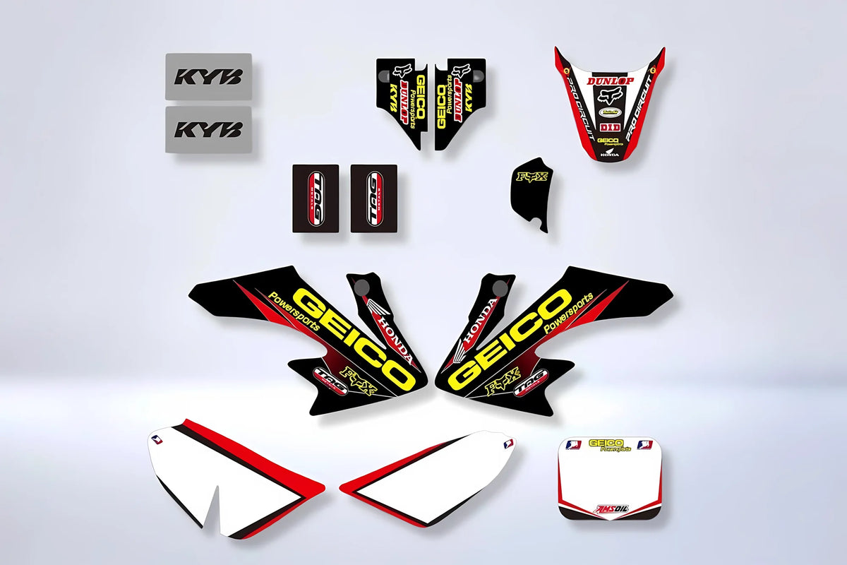 Graphics kit GEICO - HONDA CRF 50