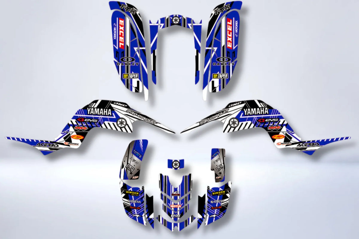 Yamaha YFM 660 RAPTOR decoration kit - BLUE FACTORY