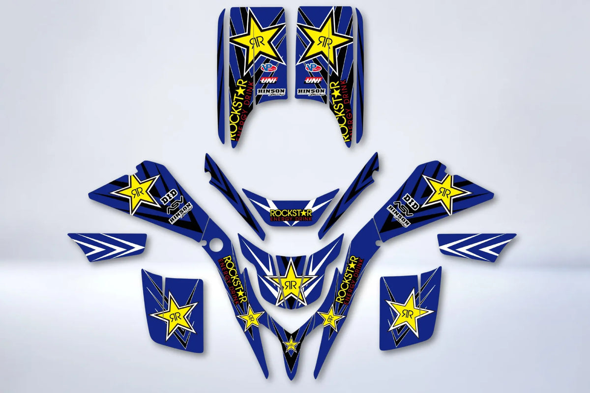 Graphics kit YAMAHA 200 Blaster - BLUE ROCKSTAR