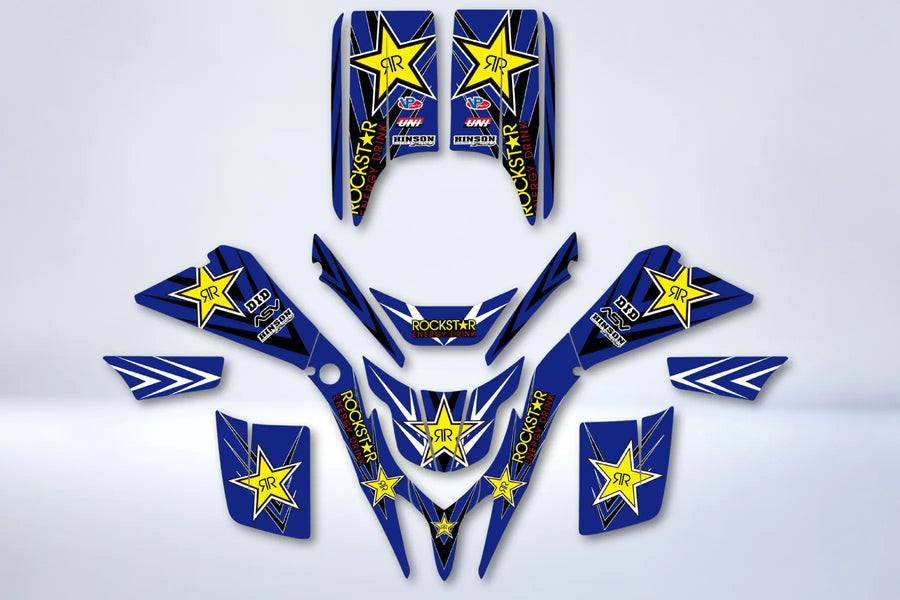 Kit grafiche YAMAHA 200 Blaster - ROCKSTAR BLU