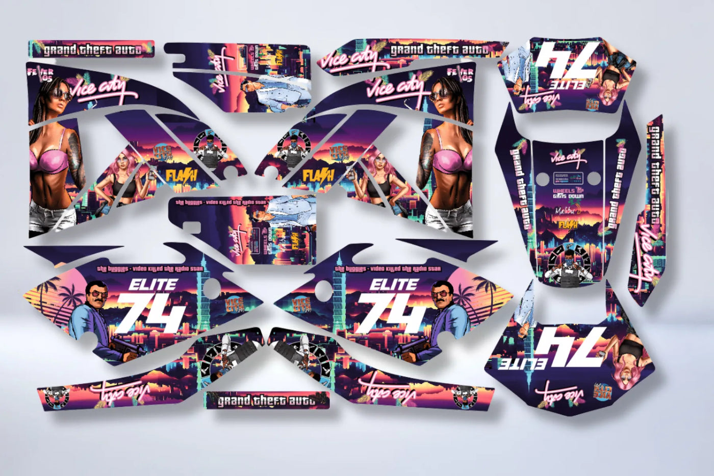 Kit grafiche RIEJU SMX / MRX - VICE CITY