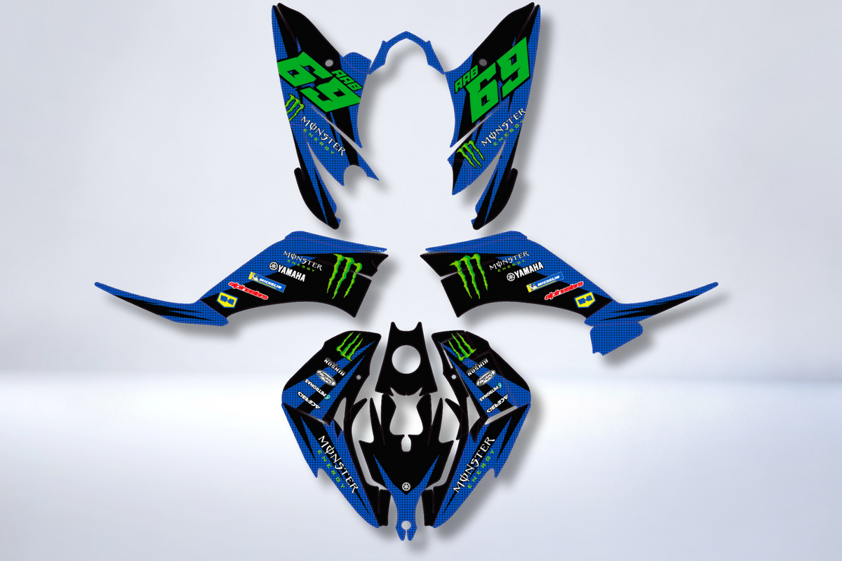 Kit Déco Yamaha YFM 125-250 RAPTOR - MONSTER