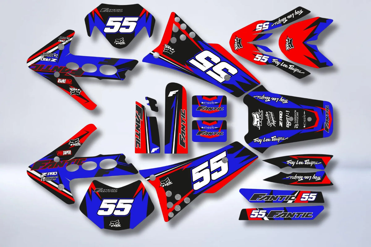 Kit decorativo Fantic 50 Caballero 2011-2016 - BLU ROSSO
