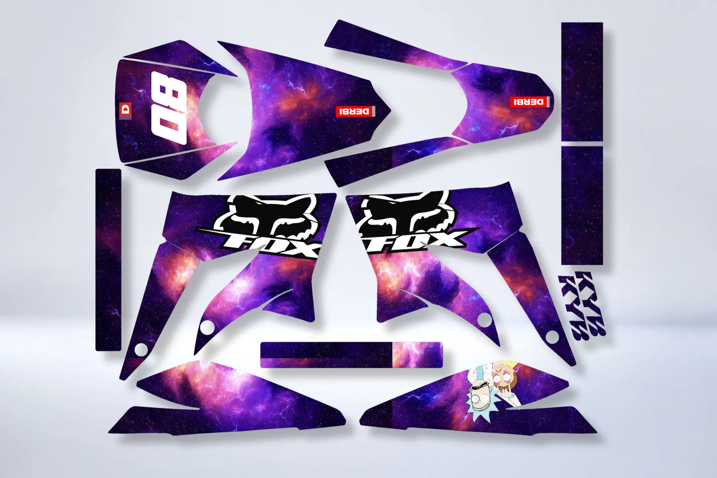 Dekor-Kit DERBI X-TREME / RACING 2011-2017 - GALAXY