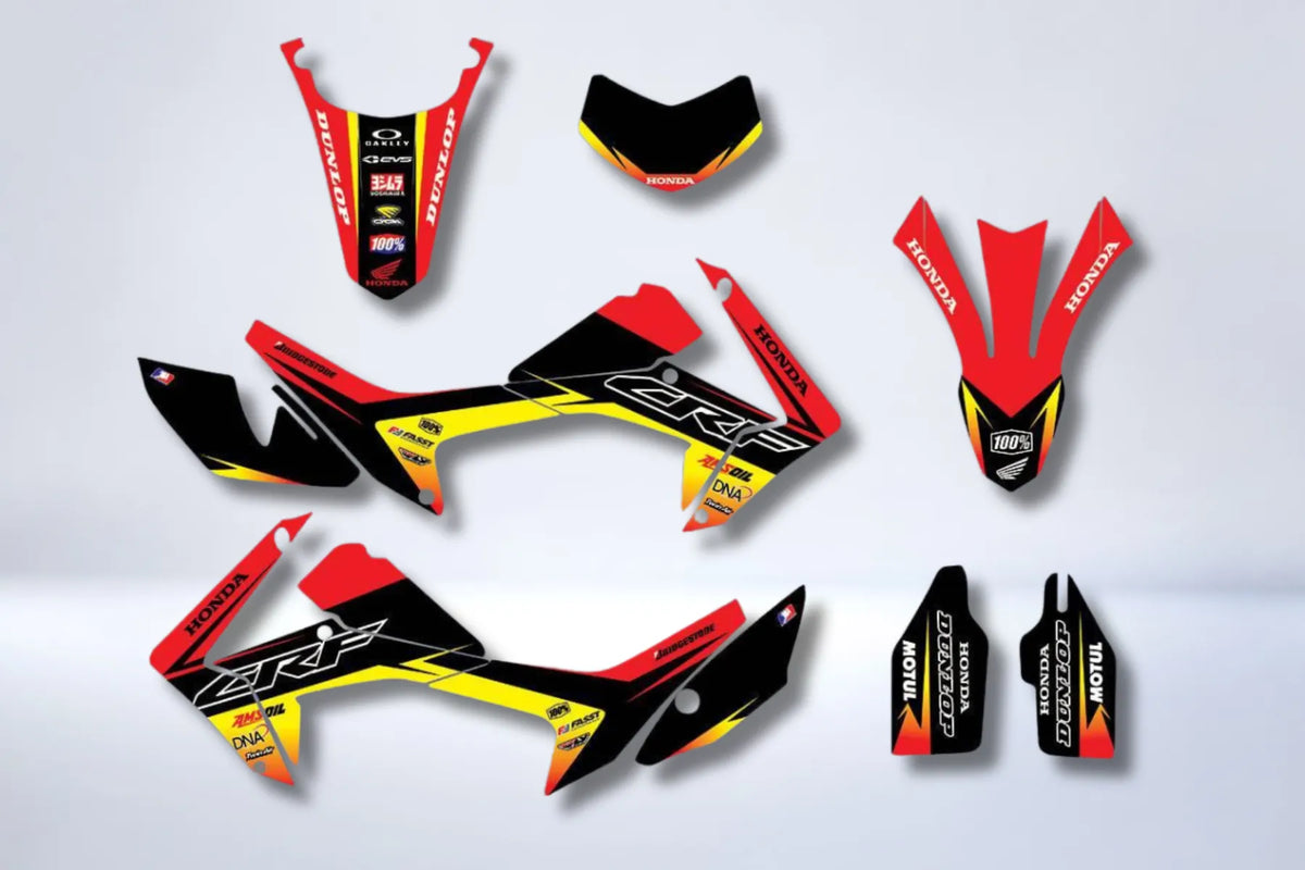 kit gráfico HONDA CRF 250 L 2012-2018- RED YELLOW