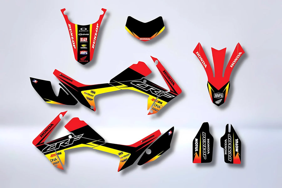Kit Déco HONDA CRF 250 L 2012-2018- RED YELLOW