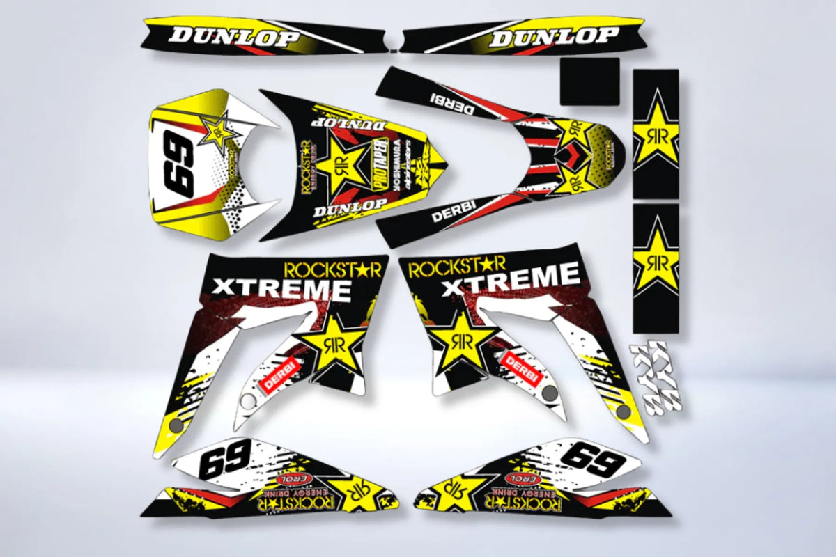 graphics kit DERBI X-TREME / RACING 2011-2017 - ROCKSTAR #2
