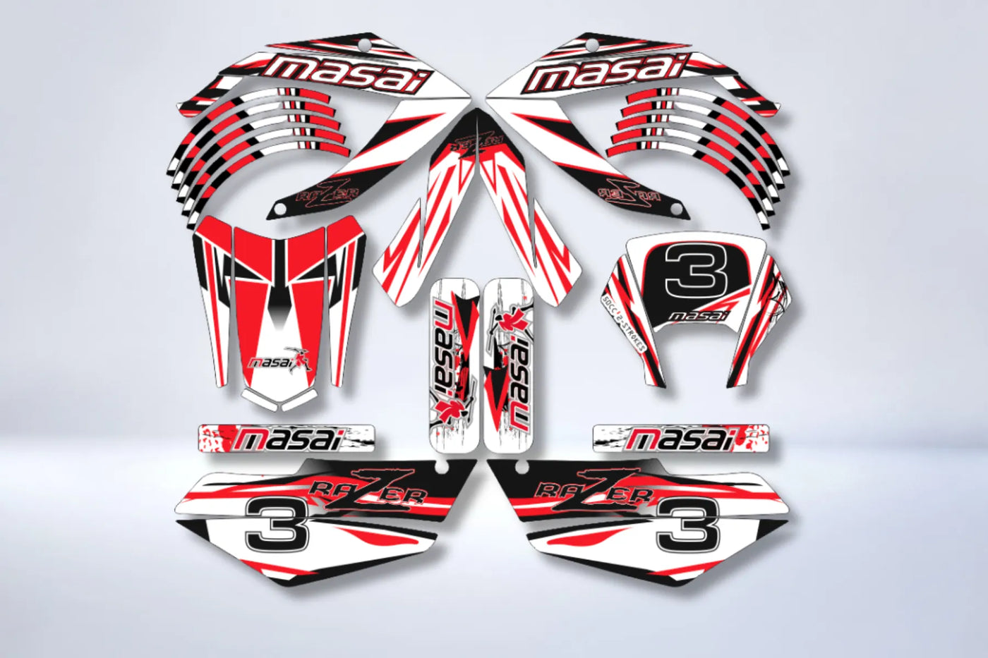 MASAI RAZER 50cc graphics kit - RED REPLICA
